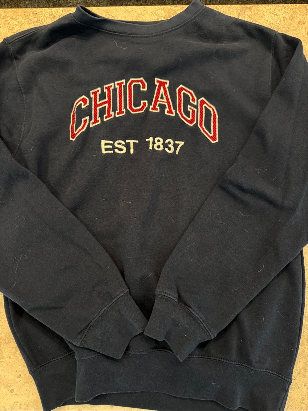 Navy 'Chicago' Crewneck Sweatshirt - EST 1837